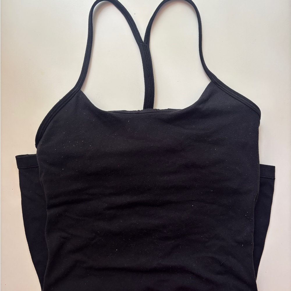Black Lululemon Strappy Tank Top